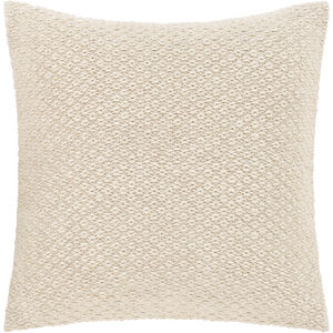 Leif 20 X 20 inch Cream/Ivory Pillow Cover 