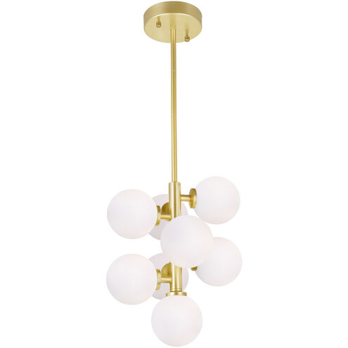Arya LED 12 inch Satin Gold Pendant Ceiling Light