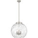 Ballston Athens Water Glass LED 17.88 inch Brushed Satin Nickel Statement Pendant Ceiling Light