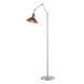 Henry 60.8 inch 60 watt Vintage Platinum and Bronze Swing Arm Floor Lamp Portable Light in Vintage Platinum/Bronze