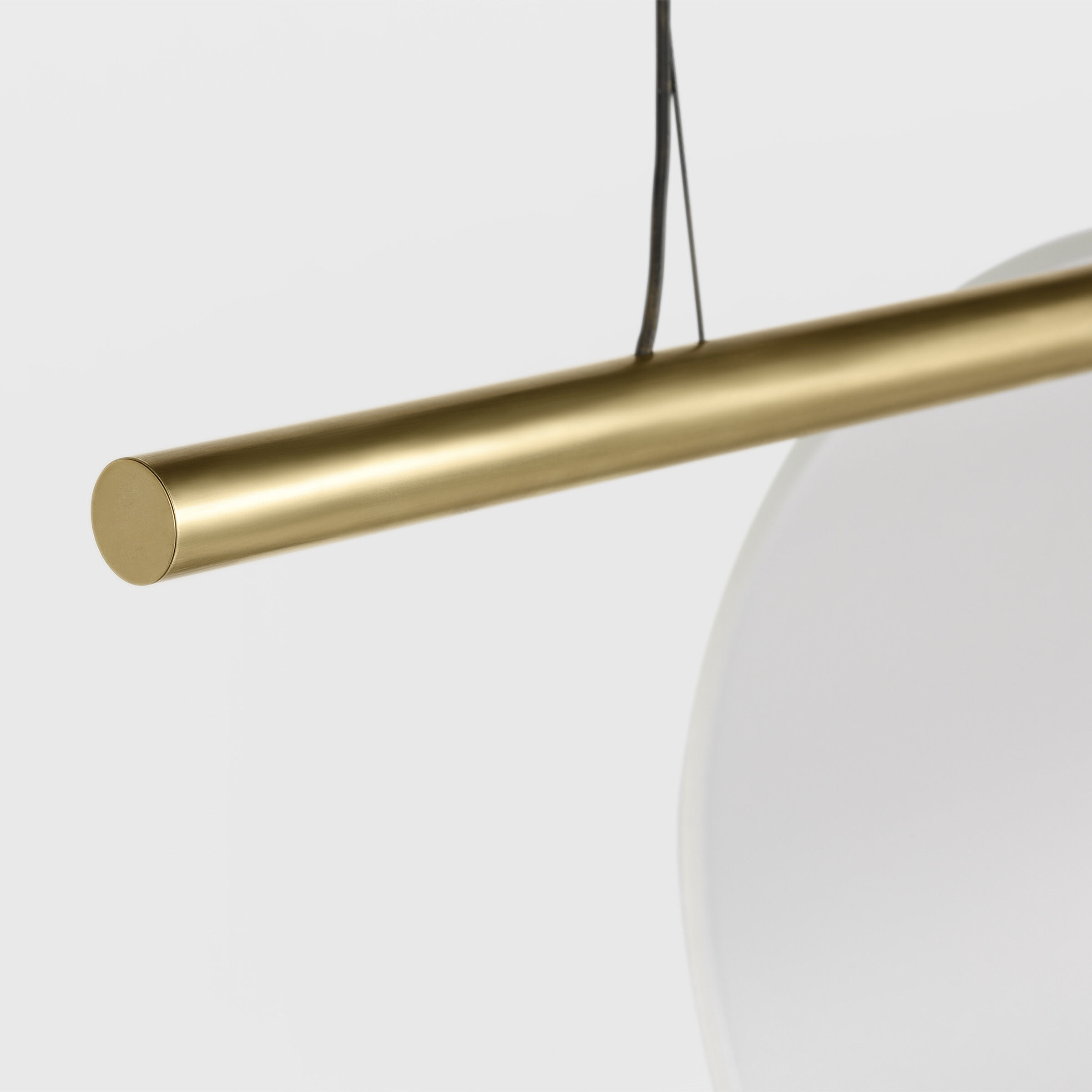 Peter Bristol Trace LED 60 inch Hand-Rubbed Antique Brass Single Linear Chandelier Ceiling Light