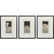 Reverie Black and Beige and Metallic Framed Art