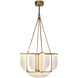 Anders LED 30 inch Vintage Brass Chandelier Ceiling Light