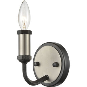 Cortlandt 1 Light 4.75 inch Iron with Silver Sconce Wall Light