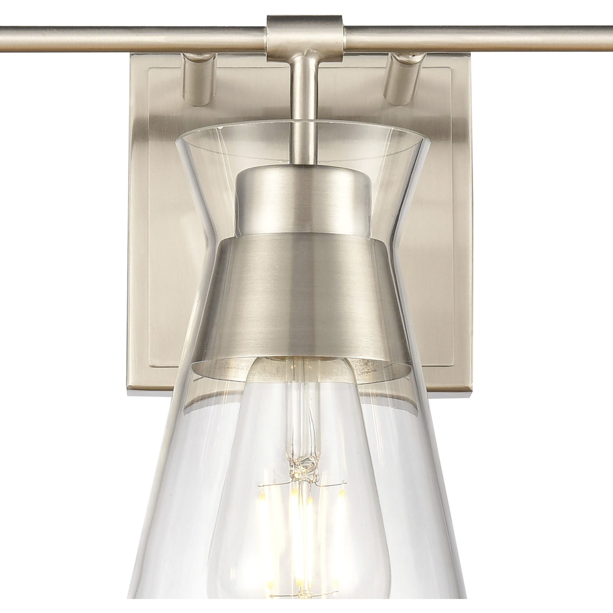 Brookville 3 Light 22 inch Satin Nickel Vanity Light Wall Light