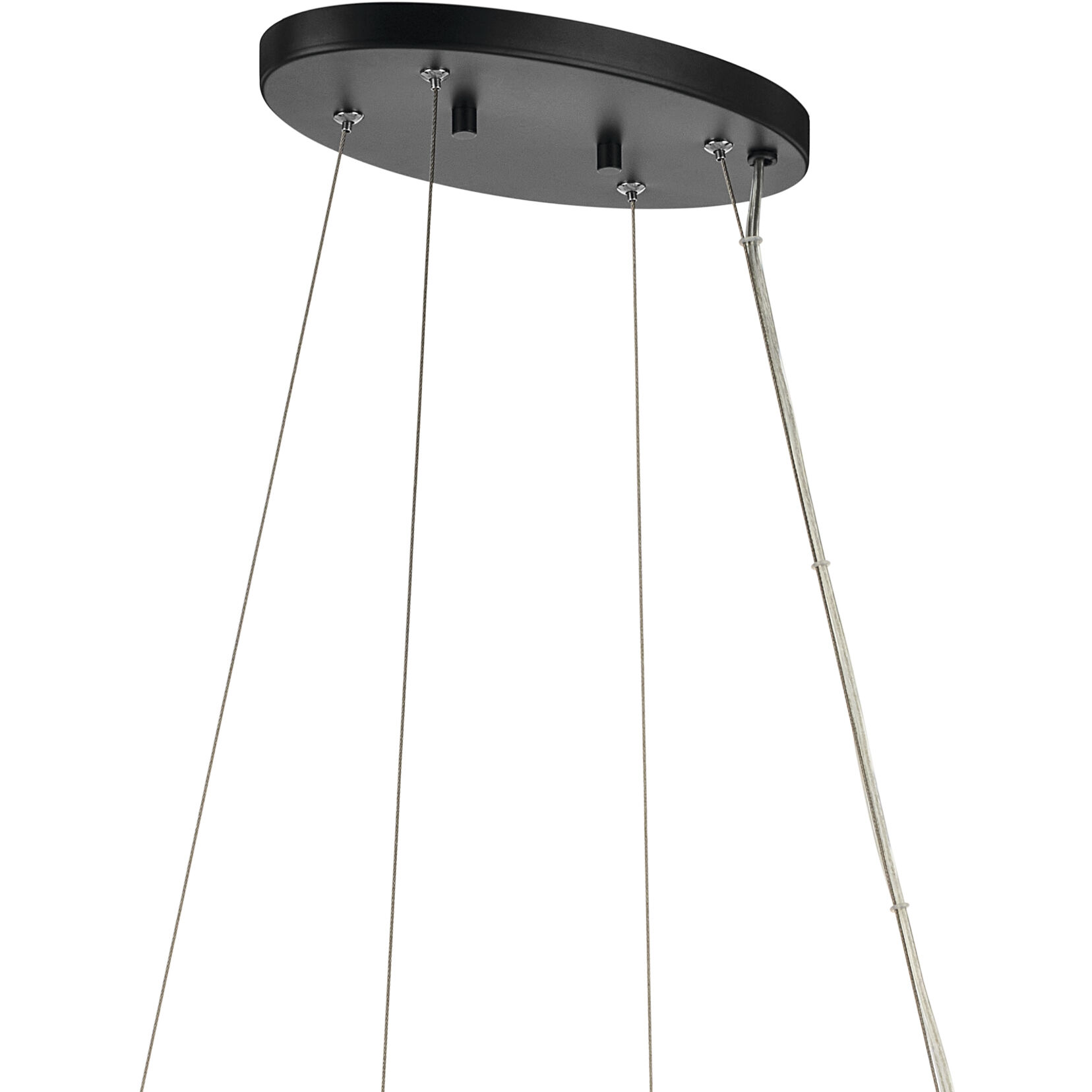 Harpin Linear Chandelier Ceiling Light in Black