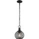 Calypso 1 Light 7.63 inch Matte Black Pendant Ceiling Light