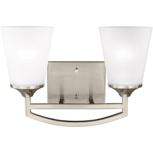 Hanford 2 Light 14.56 inch Brushed Nickel Bath Vanity Wall Sconce Wall Light
