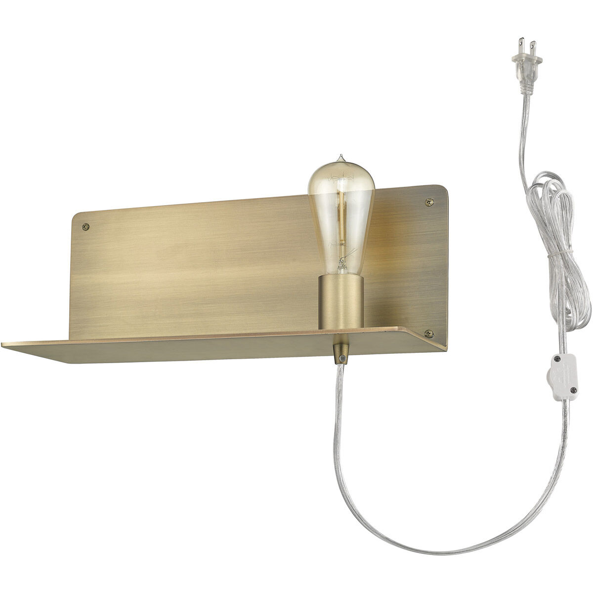 Arris 1 Light 15 inch Aged Brass Sconce Wall Light