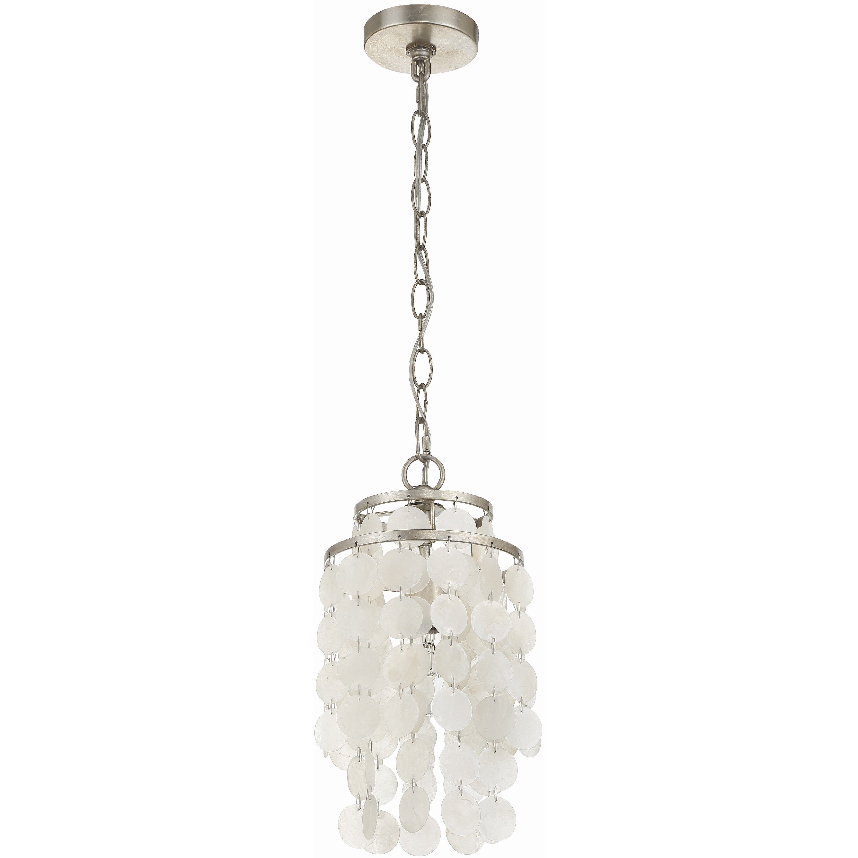 Brielle 1 Light 7 inch Antique Silver Chandelier Ceiling Light