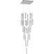 Boa LED 35 inch Polished Chrome Multi Port Pendant Ceiling Light