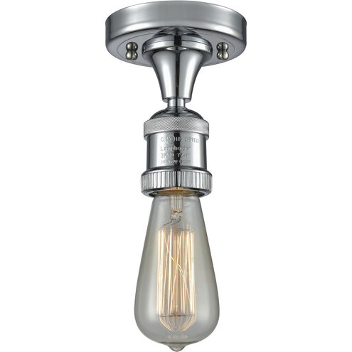 Franklin Restoration Bare Bulb LED 4.5 inch Polished Chrome Semi-Flush Mount Ceiling Light