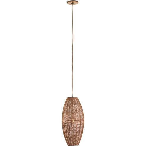 Teague 1 Light 9 inch Brown Single Pendant Ceiling Light