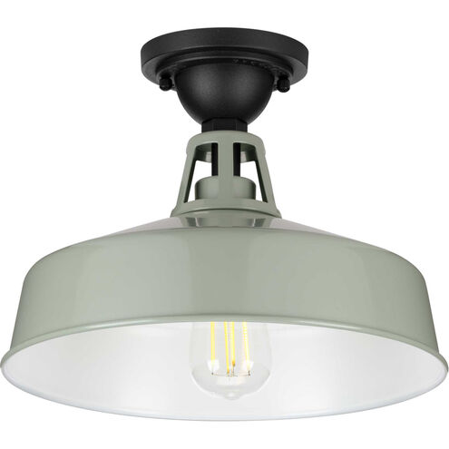 Cedar Springs 1 Light 13 inch Pistachio Outdoor Semi-Flush Mount