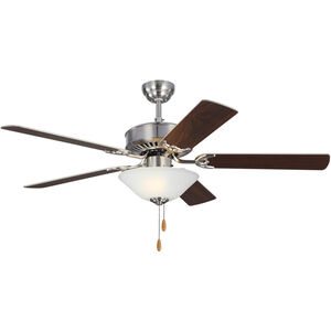 Haven 52 inch Brushed Steel with Silver Blades Ceiling Fan