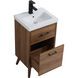 Boise 18 X 18 X 33 inch Walnut Brown and Black Vanity Sink Set