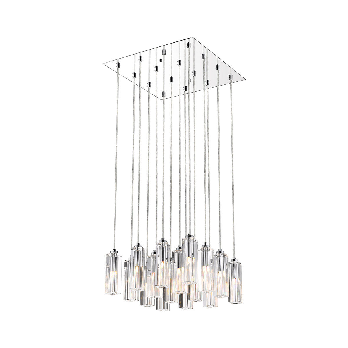 Icarus 16 Light 17 inch Polished Chrome Chandelier Ceiling Light