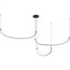 Talis LED 70.5 inch Black Multi-Pendant Ceiling Light