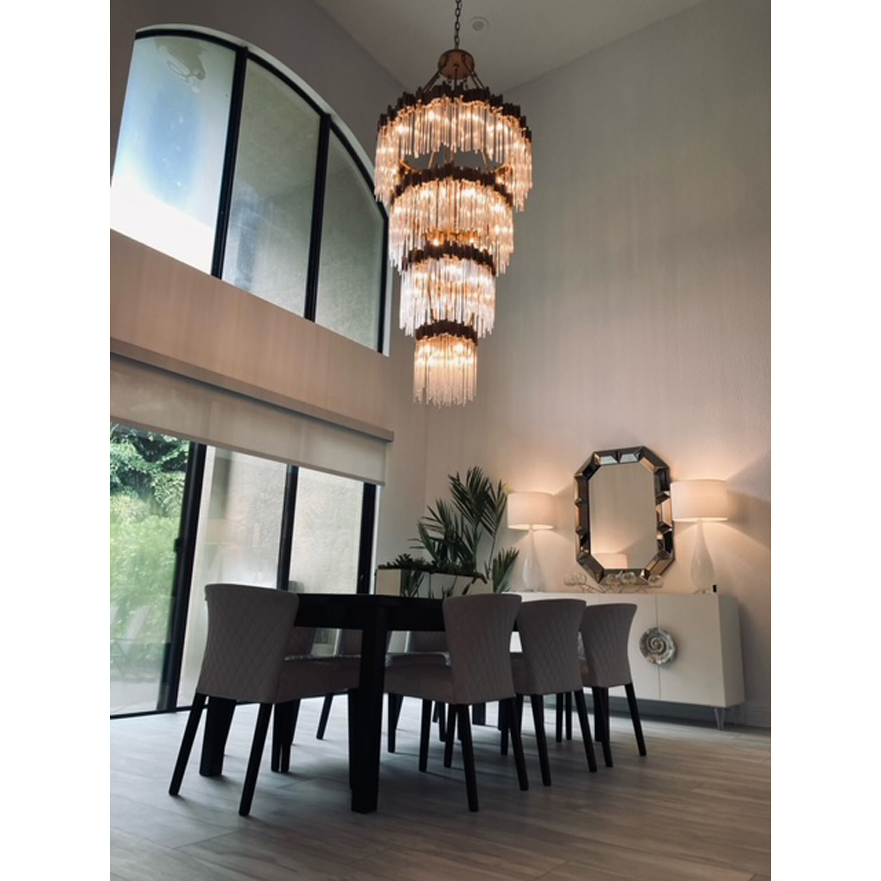 Matrix 30 Light Chandelier in Rainy Night by Varaluz