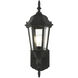 Hamilton 1 Light 17 inch Textured Black Outdoor Wall Lantern 