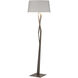 Facet 65.9 inch 100 watt Dark Smoke Floor Lamp Portable Light in Flax