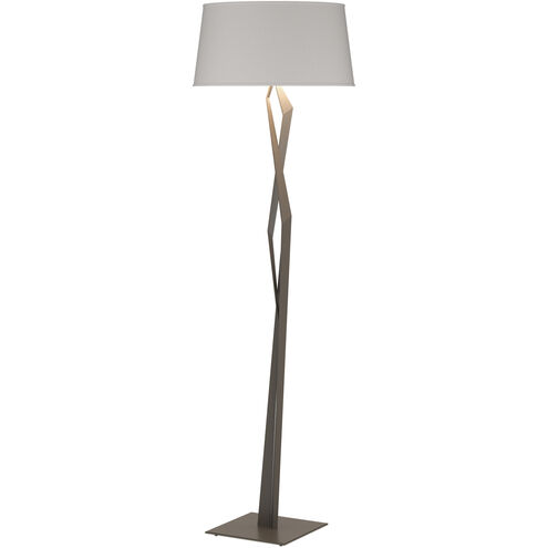 Facet 65.9 inch 100 watt Dark Smoke Floor Lamp Portable Light in Flax