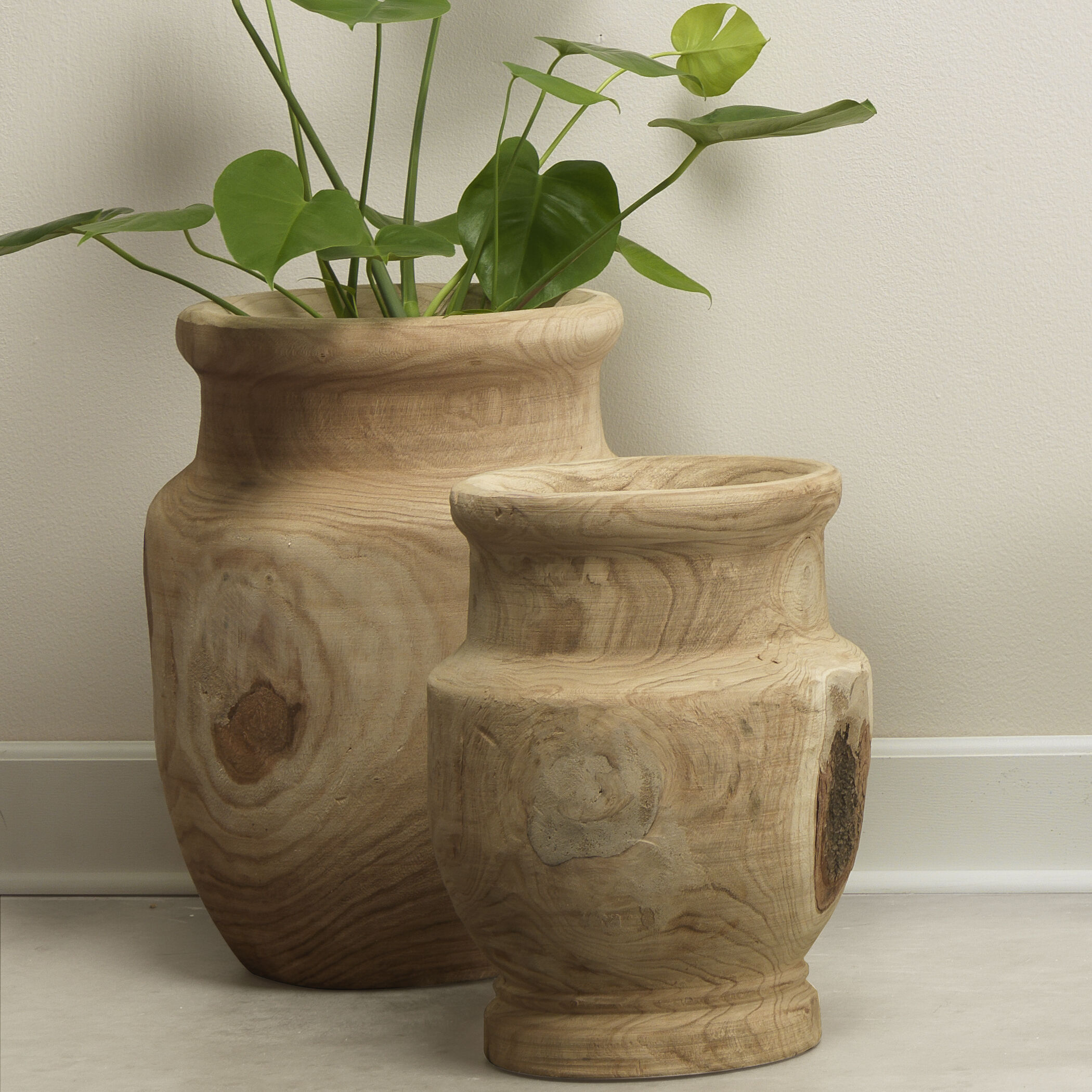 Laguna 17.75 X 13.5 inch Wooden Vase
