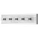 Berdine 5 Light 5 inch Natural/Polished Nickel Bath Bar Wall Light, Large