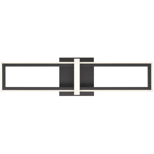 Bordo LED 24 inch Black Outdoor Wall Sconce