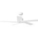 Aspen 56 inch Matte White Ceiling Fan