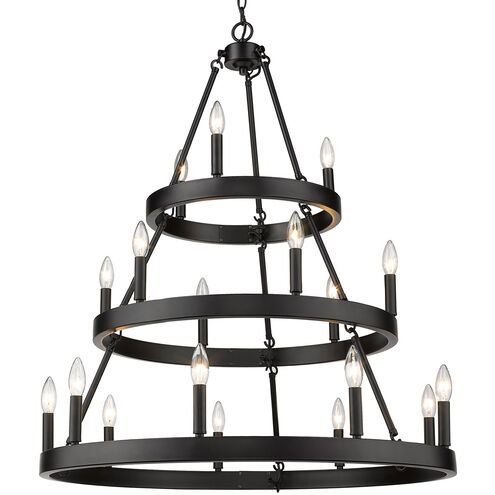 Alastair 18 Light 32 inch Matte Black Chandelier Ceiling Light