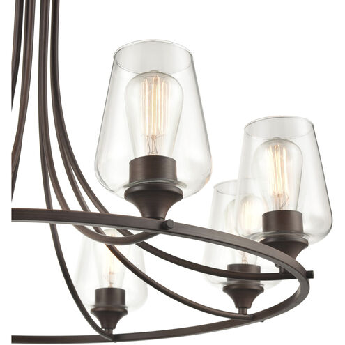 Ashford 8 Light 32 inch Rubbed Bronze Chandelier Ceiling Light