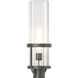 Alcove 1 Light 22.4 inch Coastal Natural Iron Outdoor Post Light in Clear