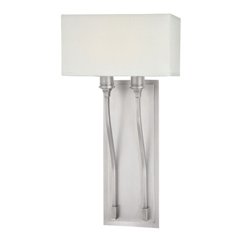 Selkirk 2 Light 10 inch Satin Nickel Wall Sconce Wall Light