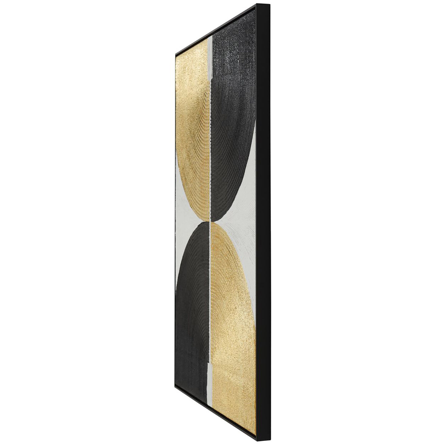 Cameron Black and Gold and White Wall Art