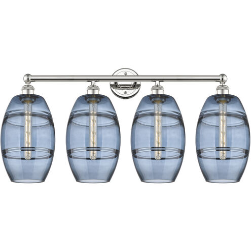 Edison Vaz 4 Light 35 inch Polished Nickel Bath Vanity Light Wall Light