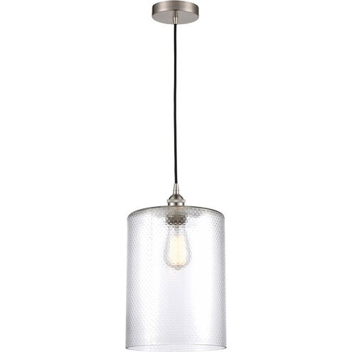Edison Cobbleskill 1 Light 9 inch Brushed Satin Nickel Mini Pendant Ceiling Light
