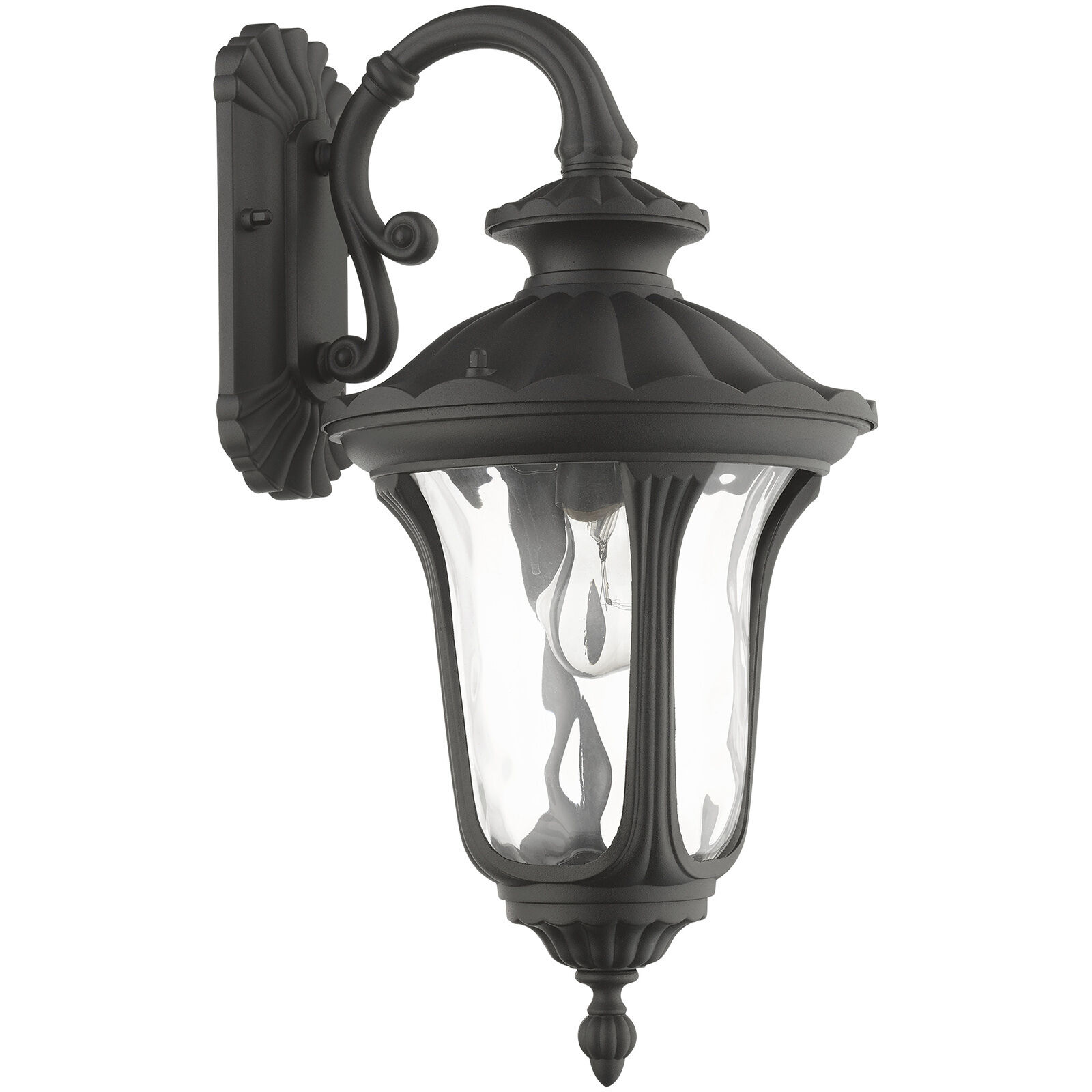 Oxford 1 Light 19 inch Textured Black Outdoor Wall Lantern