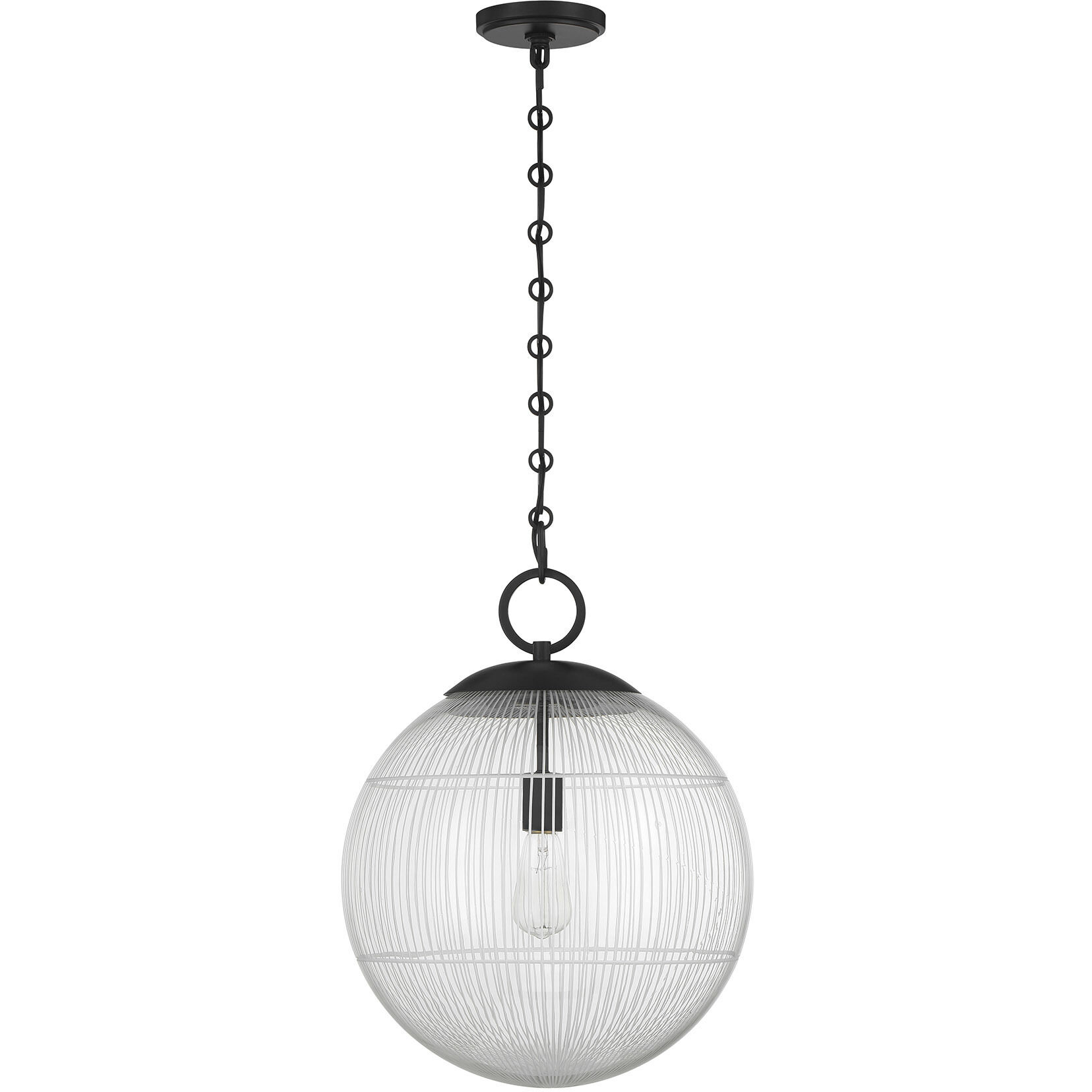 Cabot 1 Light 16 inch Matte Black Pendant Ceiling Light