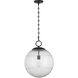 Cabot 1 Light 16 inch Matte Black Pendant Ceiling Light