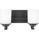 Kemal 2 Light 13.75 inch Midnight Black Wall Bath Fixture Wall Light