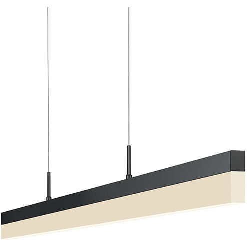 Stiletto LED 44.25 inch Satin Black Pendant Ceiling Light