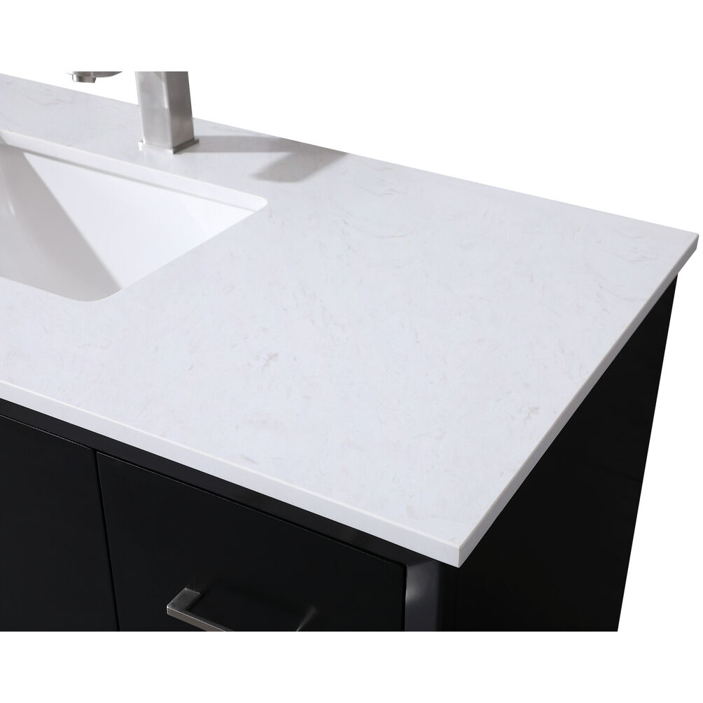 Hayes 48 X 22 X 35 inch Black Vanity Sink Set