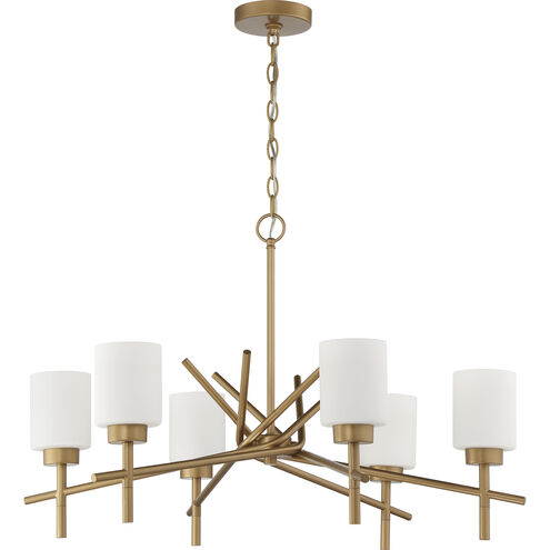 Cadence 6 Light 32 inch Soft Gold Chandelier Ceiling Light