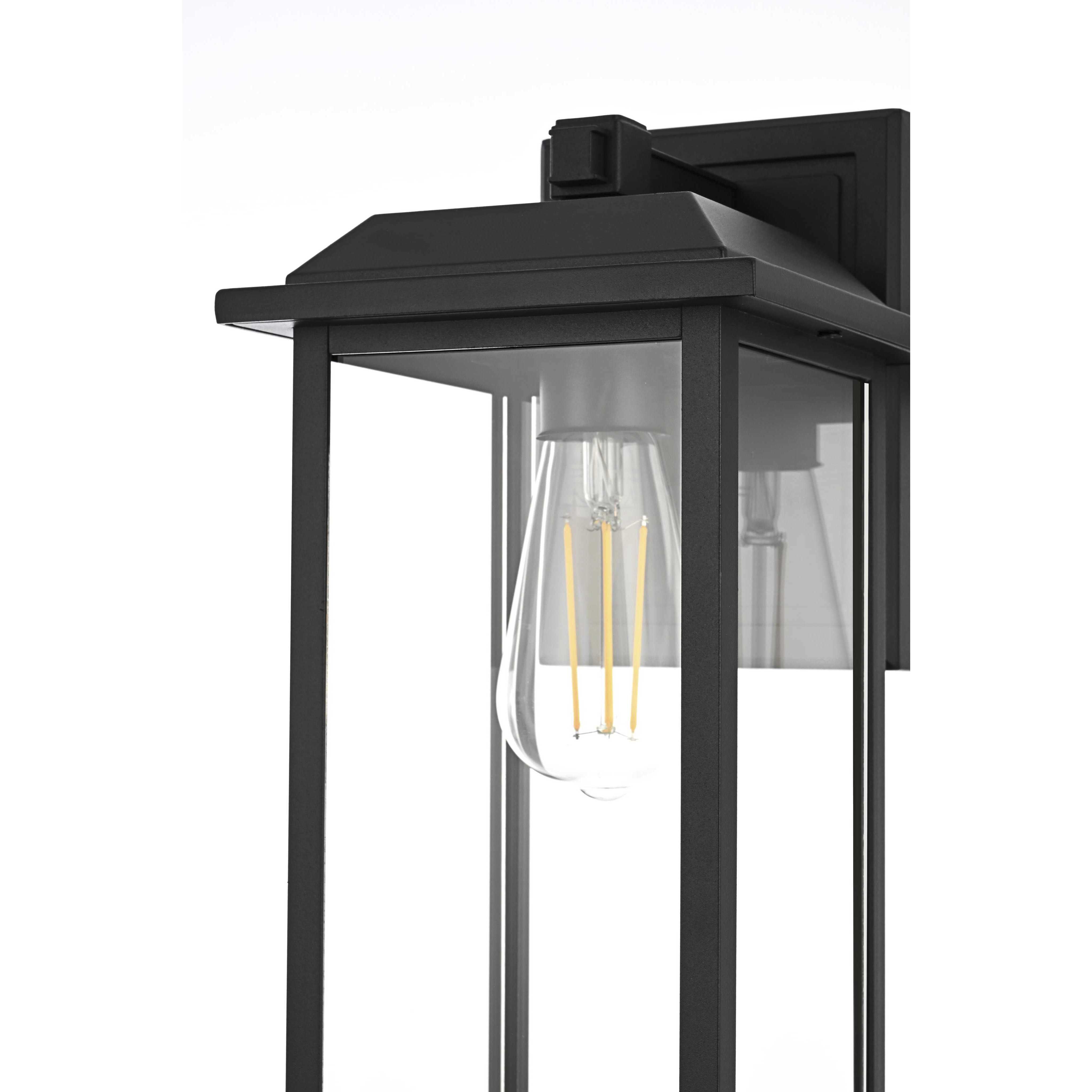 Araceli 1 Light 17 inch Black Outdoor Wall Sconce
