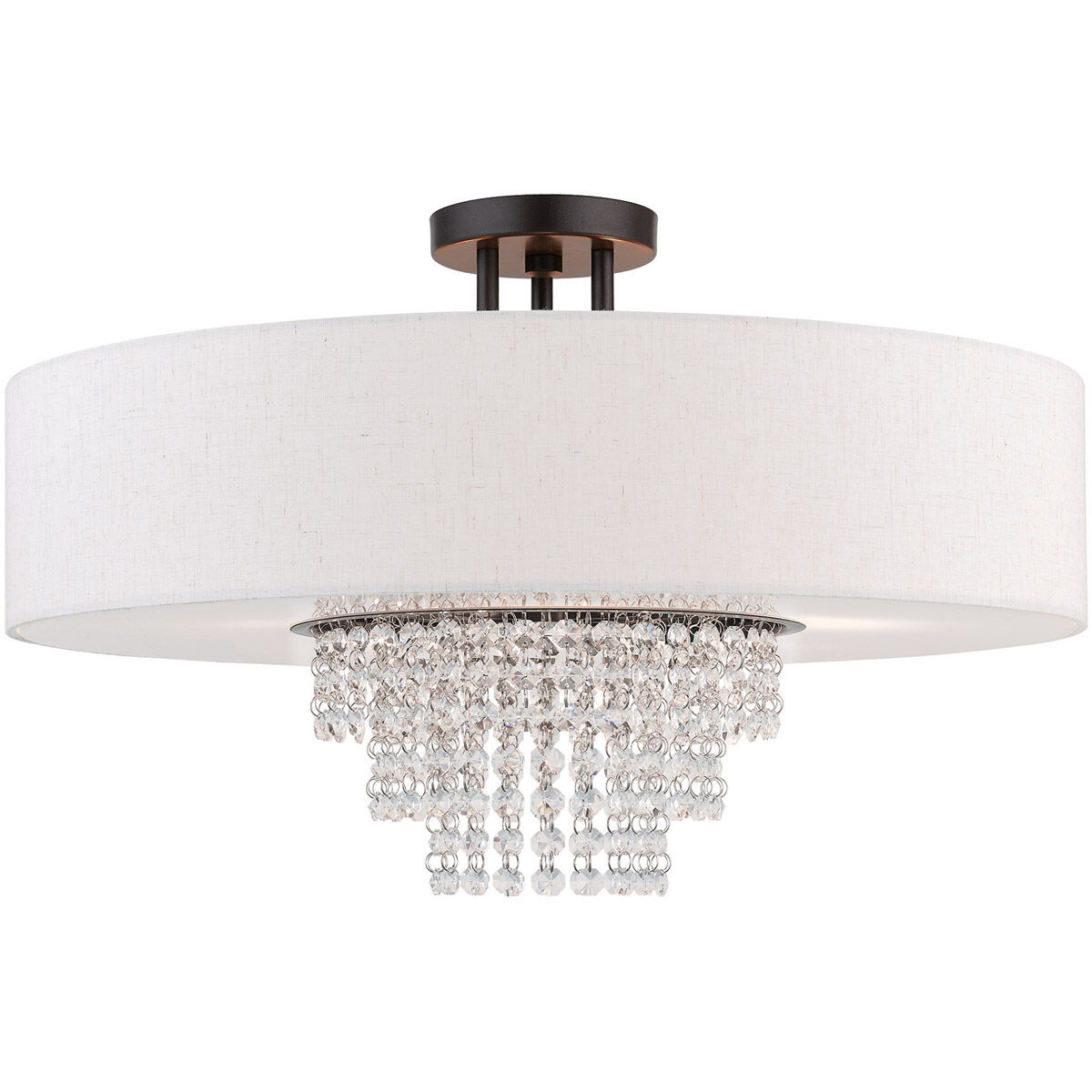 Carlisle 5 Light 22 inch English Bronze Semi-Flush Mount Ceiling Light