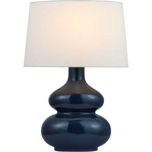 Chapman & Myers Lismore 23.75 inch 15 watt Mixed Blue Brown Table Lamp Portable Light, Medium