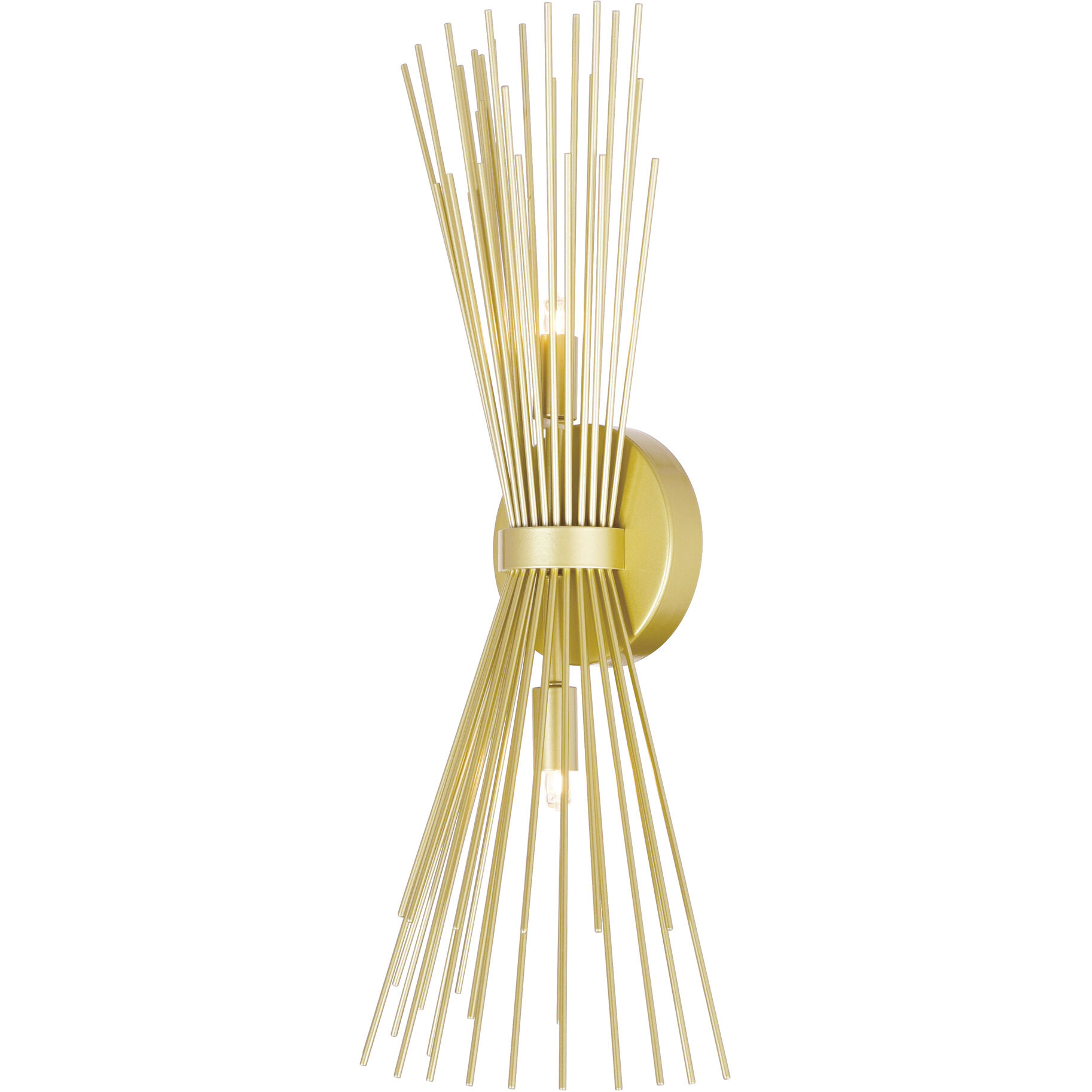 Savannah 2 Light 8 inch Gold Leaf Wall Light