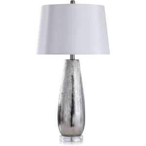 Zara 31 inch 150.00 watt Pescara Silver Table Lamp Portable Light