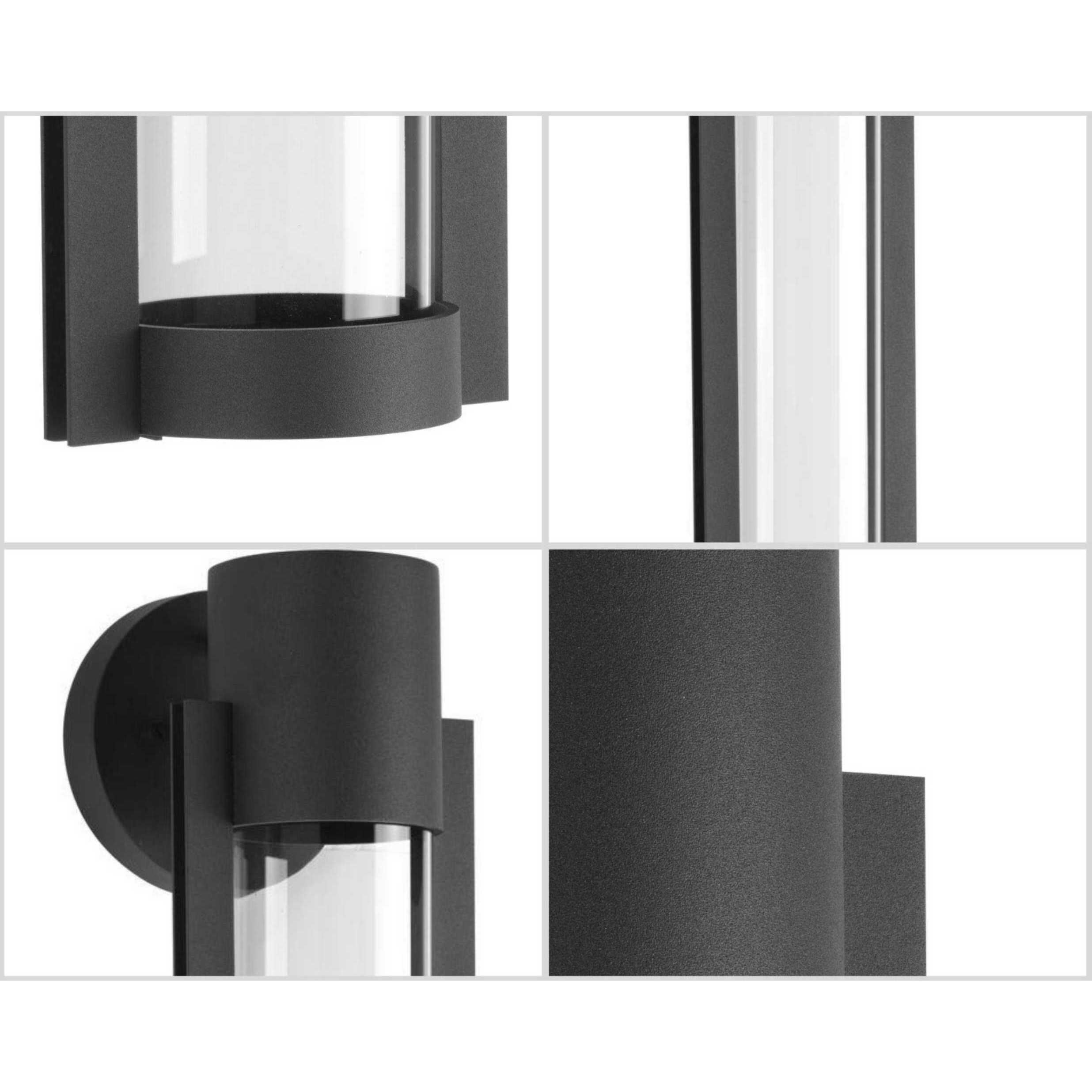 Z-1030 LED LED 12 inch Textured Black Outdoor Wall Lantern, Small, Progress LED